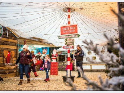 Festive Christmas grotto at Cantref Adventure Farm